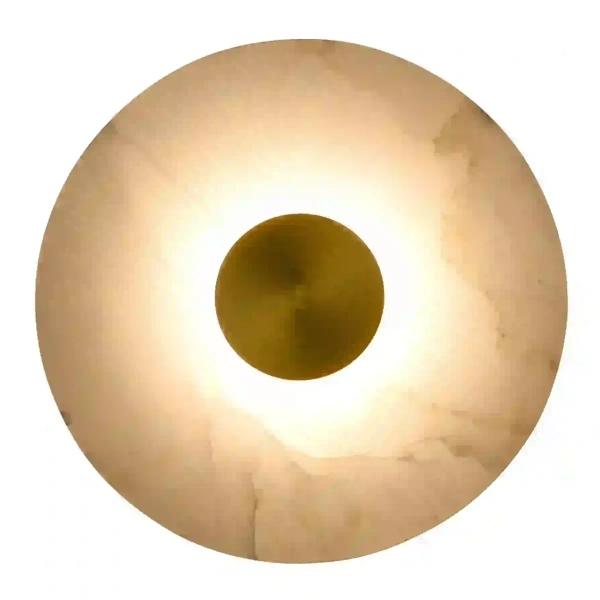 Okrągły naścienny kinkiet Dalinia WL0114 LED 8W 3000K złoty