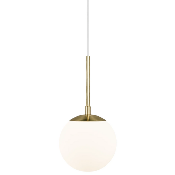 Lampa wisząca Grant 2010553035 Nordlux kula ball biała