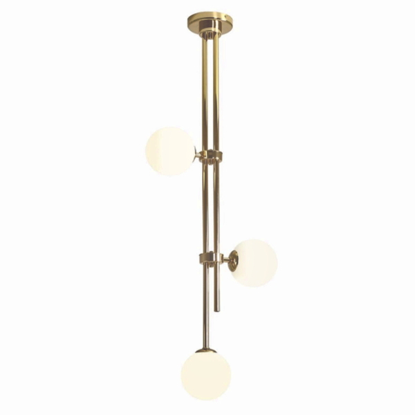 Nowoczesna lampa sufitowa CGRAYSC balls mosiądz białe
