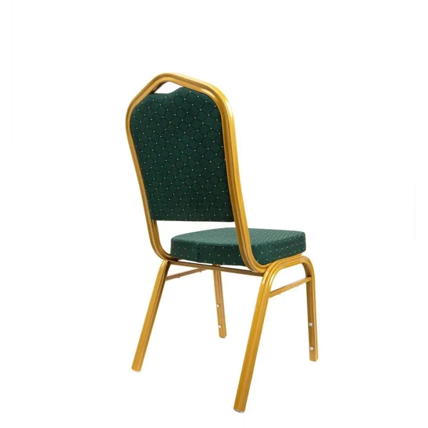 Krzesło do jadalni HEKATE zielone złote KH1501100391 wys. 93,5 cm tkaninowe