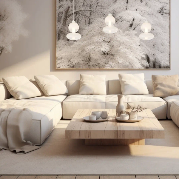 Zwisowa lampa do salonu DAPHNE ML0862 LED 12W 3000K biała złota