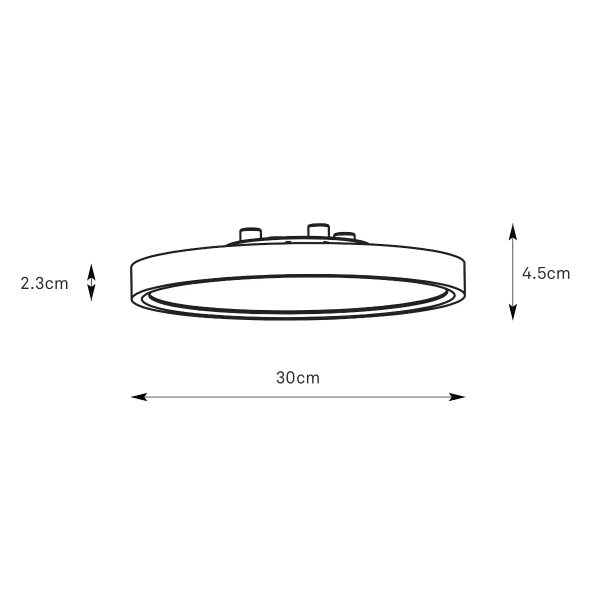 Lampa sufitowa Punto Flush Mount 108844 LED 8W 3000K do łazienki IP44 biały