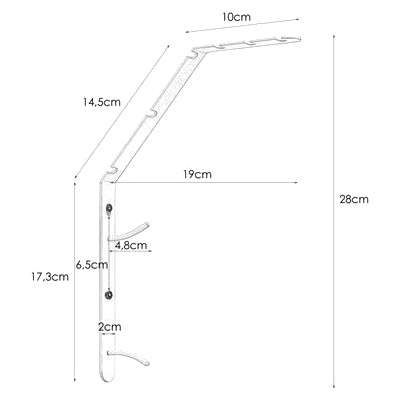Wspornik WALL 106865 Markslojd metalowy UCHWYT podstawa do lampy ściennej czarny
