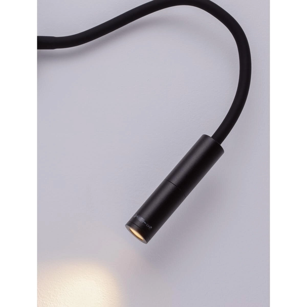 Ścienny kinkiet z regulacją VIRU LE44287 LED 6W 3000K metalowa czarna