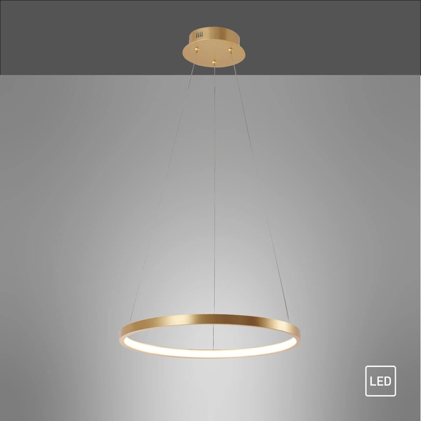 Zwisająca lampa Circle 11522-12 Just Light LED 22W 3000K pierścień złoty