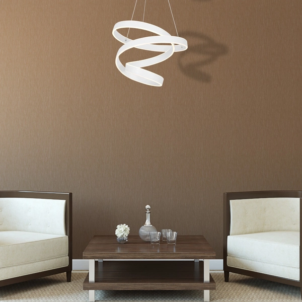 LAMPA wisząca ANDROMEDA ML5492 Milagro modernistyczna OPRAWA metalowy zwis LED 45W 4000K spirala biała