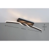 Nasufitowa lampa twist Ginko R65791132 LED 18W 3000K podłużna czarny