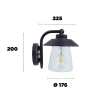 Rdzawy kinkiet CATE 5264201213 ścienny metalowy IP44 1xE27