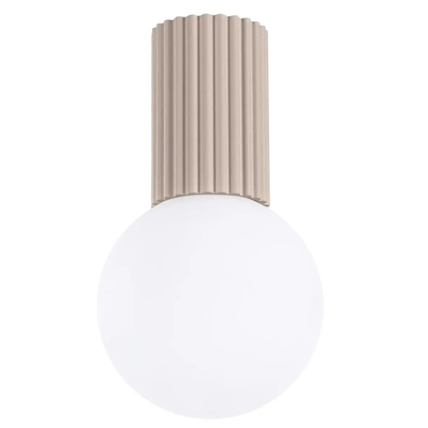 Okrągła lampa sufitowa HALO SL.1743 do łazienki kula IP44 biała kaszmirowa