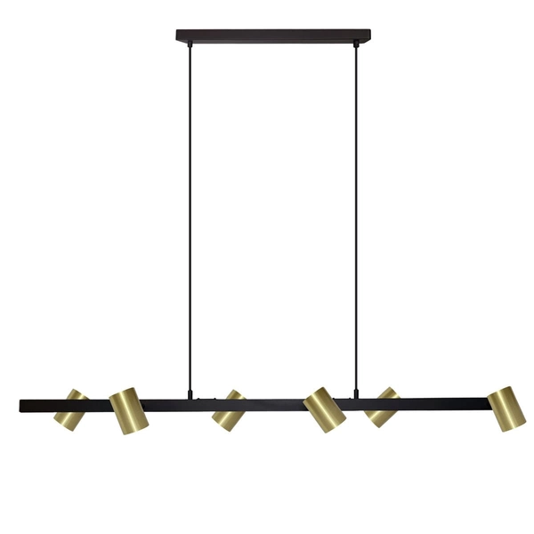 Zwieszane reflektorki kuchenne Snow LP-732/6L GD Light Prestige złote czarne