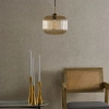 Szklana lampa wisząca do salonu Demarius DEM0106 bursztynowa