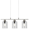 Nowoczesna LAMPA wisząca MIROSLAW 3580 Rabalux salonowy zwis szklany 3-punktowy chrom
