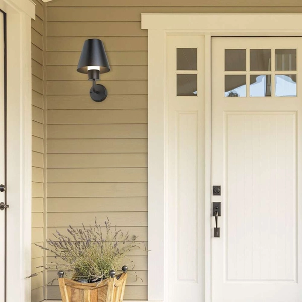 Elewacyjna LAMPA ścienna FAVARA 8844 Rabalux metalowa OPRAWA industrialna zewnętrzna outdoor IP44 czarna biała