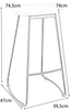 Krzesło skandynawskie RAW KH010100955 czarne drewniane