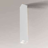 Sufitowa LAMPA prostokątna DOHA 7138 Shilo metalowa tuba downlight do kuchni biały