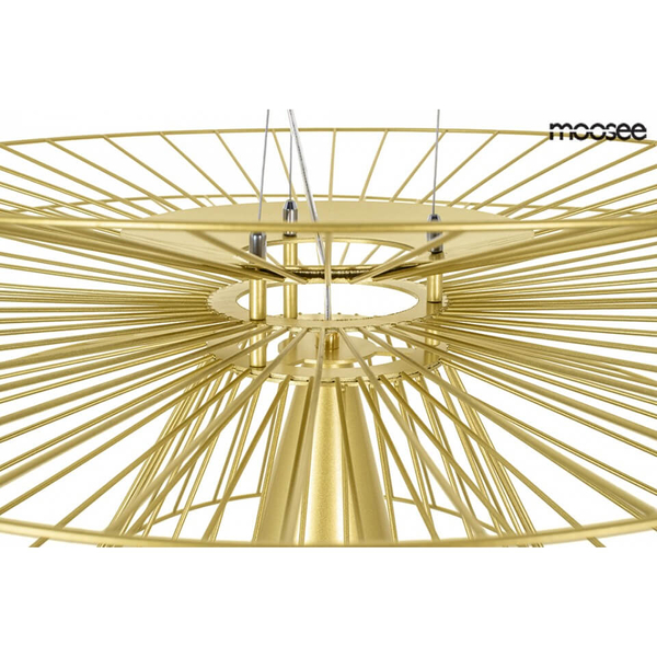 Lampa wisząca loftowa Sesto MSE010100336 Moosee druciak złota