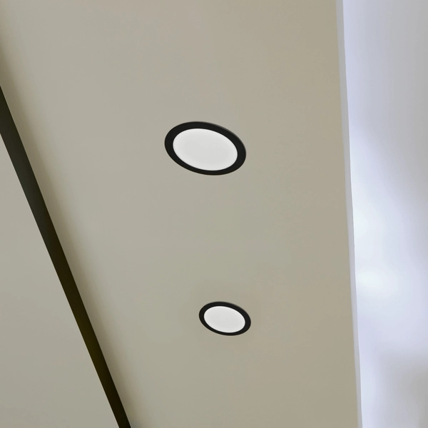 Okrągła oprawa sufitowa RIGEL LED 324122 14W 4000K podtynkowa czarna