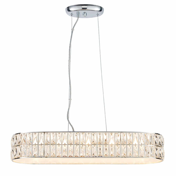 Wisząca lampa Verina 76514 Endon LED 5W 3000K kryształ przezroczysty chrom
