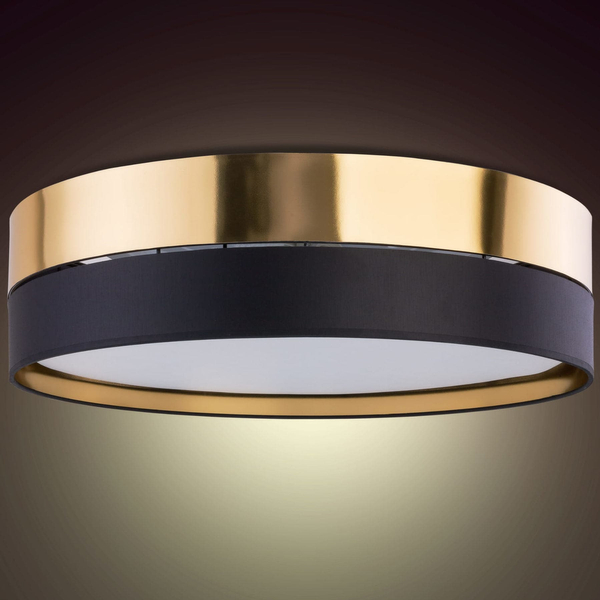 Lampa sufitowa loftowa Hilton 4345 TK Lighting okrągła czarna złota
