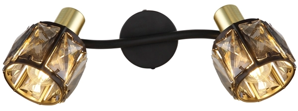 Lampa sufitowa Indiana 54357-2B z regulacją czarna przydymiona