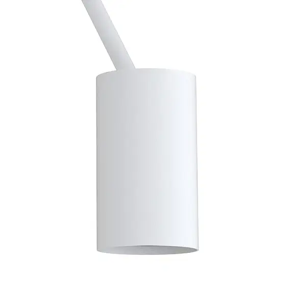 Regulowana lampa ścienna EYE 5654 metalowa do sypialni biała