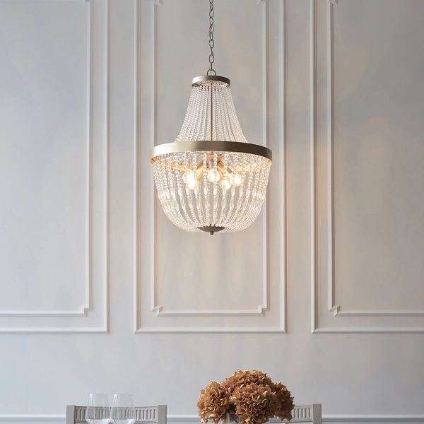 Pałacowy żyrandol kryształowy Celine 81913 Endon glamour różowe złoto