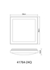 Sufitowa lampa drewniana Bruno 41764-24Q LED 24W 3000-4500-6000K eko
