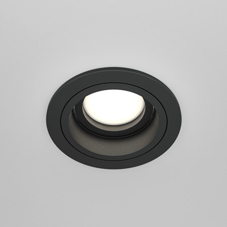 Wpuszczana lampa przysufitowa Atom DL025-2-01B czarny