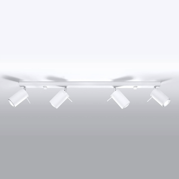 Nasufitowa lampa listwa Ring SL.0331 Sollux z regulacją biała OUTLET