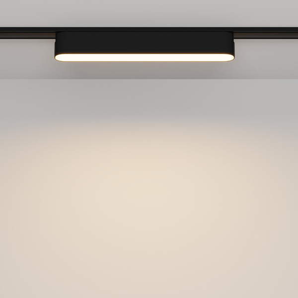 Owalna lampa magnetyczna Basis TR080-1-12W3K-B LED 12W 3000K do szyny czarna