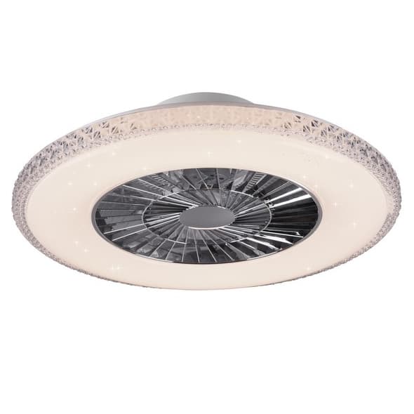 Sufitowy lampowentylator HARSTAD R62412106 RL Light LED 40W 3000-6500K na pilot srebrny
