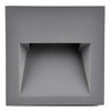 Schodowa LAMPA wpuszczana Q7 LED 313737 Polux metalowa OPRAWA kwadratowa LED 3W 4000K podtynkowa IP44 grafitowa