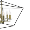 Świecznikowy żyrandol Gretchen GRE0654 Dar Lighting metalowy czarny złoty