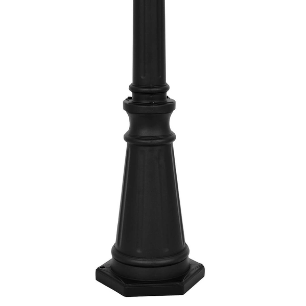 Potrójna lampa stojąca zewnętrzna Detroit K-8213 IP44 metalowa czarna