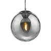 Loftowa wisząca lampa Ripple SP71-RIP8810 szklana kula chrom przydymiony