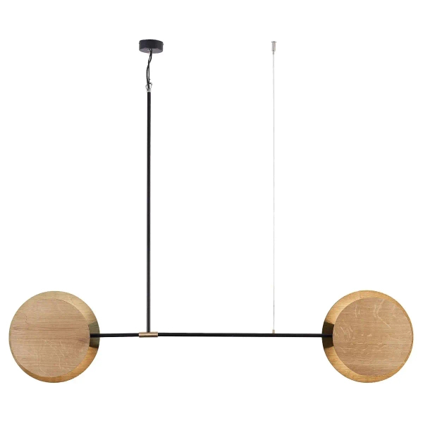 Skandynawska lampa wisząca Minimal 9375 drewniane koła do kuchni