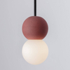 Zwisająca lampa do jadalni IBAGUE LE44661 kule balls biała czerwona
