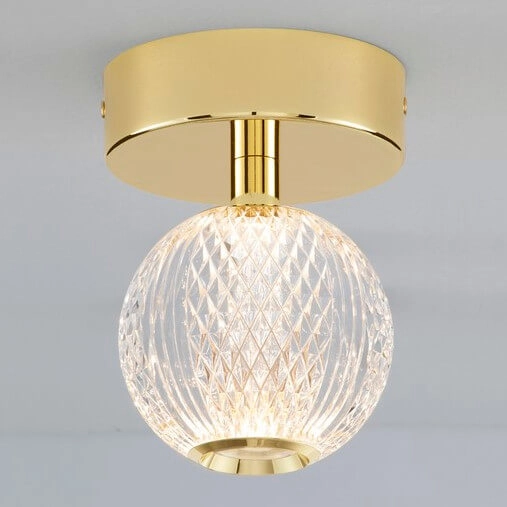 Przysufitowa lampa CANA LE42691 LED 6W 3200K kula złoty przezroczysty