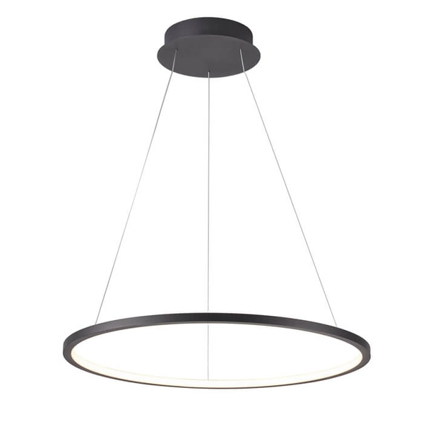 Zwisająca lampa okrąg Vinola PND-56135B-100RPC-BK-3KS4K-TRDIMM Italux LED 58W 3000-4000K czarny