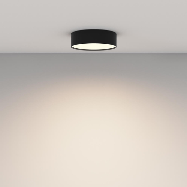 Nasufitowa lampa Zon C032CL-24W3K-RD-B Maytoni LED 24W 3000K okrąg czarna