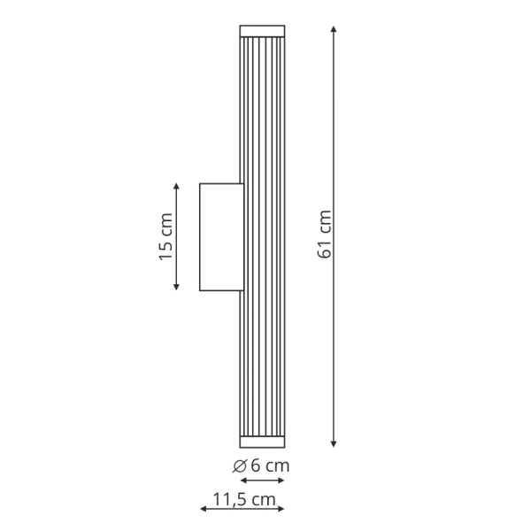 Łazienkowy kinkiet nad lustro VENA LP-1010/1W-60 CH LED 12W CCT IP44 chrom