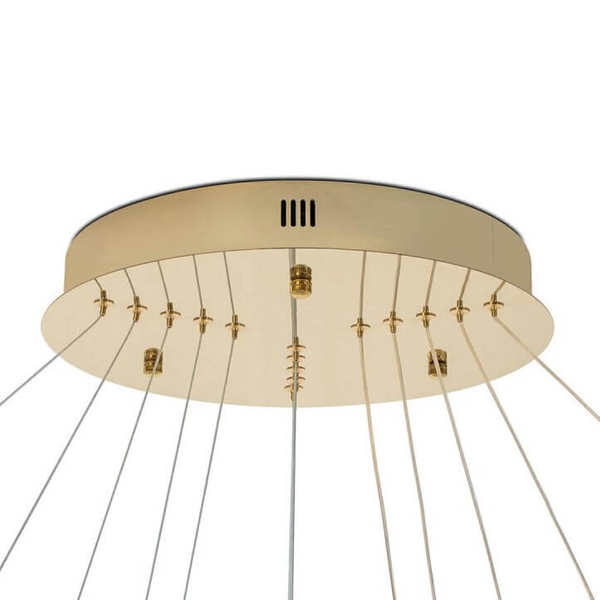 Pierścieniowa lampa wisząca Ring Slim MSE1501100163 Moosee LED 105W 3000K z pilotem złota