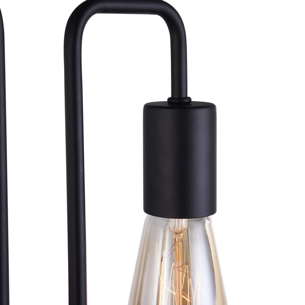 Lampa ścienna podwójna Gilbert T532WL-02B loft czarna