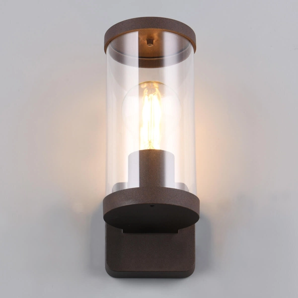 Elewacyjna lampa tuba Bonito R21596124 IP44 brązowy