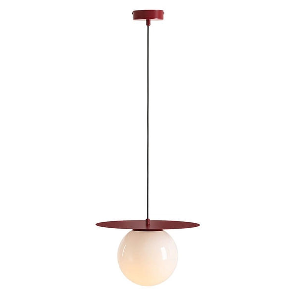 Zwisająca lampa na korytarz Loop 1125G15_M kula szklana Aldex czerwony