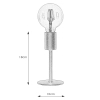 Stołowa lampka Cielo 108685 Markslojd pojedyncza minimalistyczna czarna