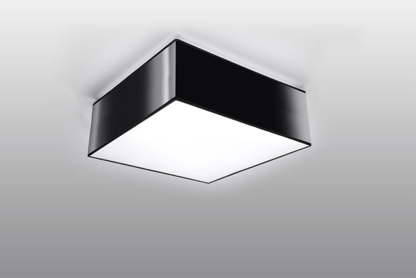 Kinkiet LAMPA ścienna SL.0142 kwadratowa OPRAWA plafon sufitowy czarny OUTLET
