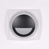 Wupszczana LAMPA schodowa Q5 LED 313713 Polux podtynkowa OPRAWA kwadratowa LED 3W 4000K metalowa IP44 grafitowa