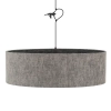 Regulowana wisząca lampa LAGO 11675 tuba tkanina szara