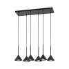 Wielopunktowa lampa wisząca CONO 10306 stożkowa czarny